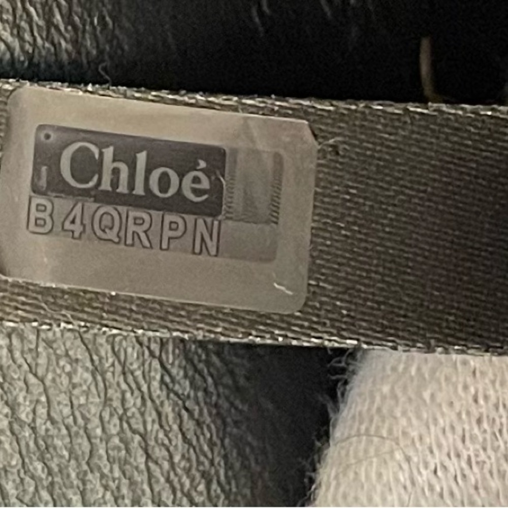 Chloe Authentic Vintage Black Leather Long Wallet with Tan Leather Interior - Picture 15 of 16